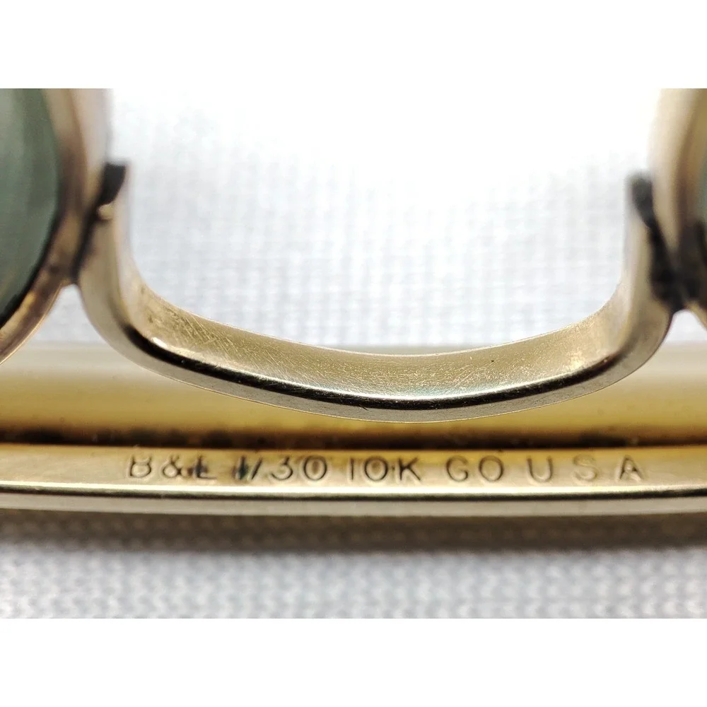 Vintage Ray-Ban Outdoorsman B&L 10K Gold Filled Aviator G-15 USA 1960s